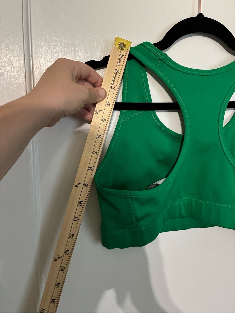 Nike Green Racerback Dri-FIT Sports Bra with Black Swoosh - Picture 12 of 12